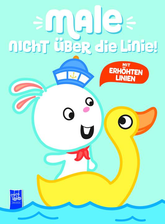 Male nicht über die Linie - Blau