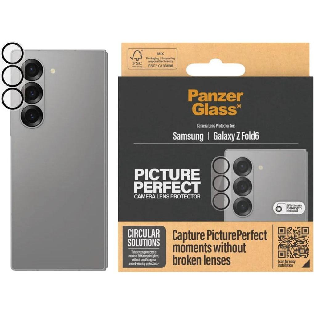 PanzerGlass PicturePerfect Lens Samsung Galaxy Z Fold 6 (1 Stück, Samsung Galaxy Z Fold6), Smartphone Schutzfolie, Trans...