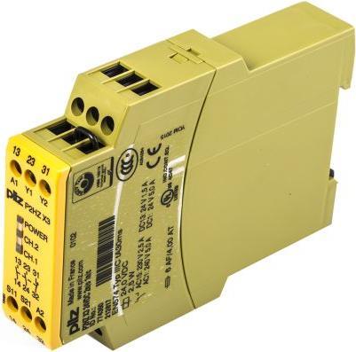 Actual product image Pilz P2HZ X3 2hand safety relay,24Vdc 2NO 1NC