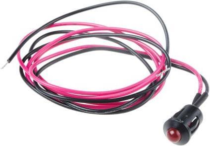 Produktbild RS PRO LED vorst. 8mm schwarz 24VDC HE rot