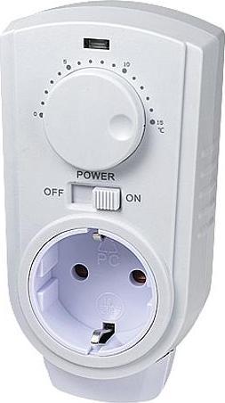 Actual product image interBär Room thermostat intermediate plug 5 to 30 °C