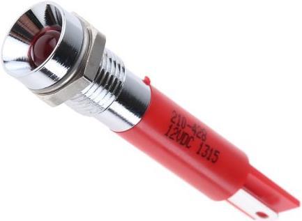 Produktbild RS PRO LED versenkt 8mm chr 12VDC rot blinkend