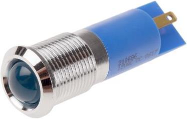 Produktbild RS PRO LED vorst 14mm chrom 12VDC HE blau IP67