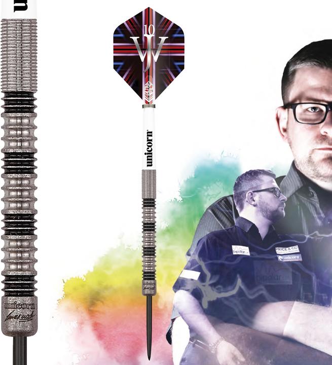 Produktbild Unicorn Premier 2022 James Wade Steel Darts (23 g)