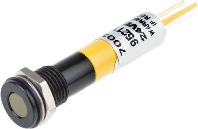 Produktbild RS PRO LED 8mm Chromblende 24Vdc Gelb