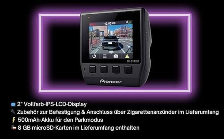 Produktbild Pioneer ND-DVR100 (Akku, GPS-Empfänger, Beschleunigungssensor, Full HD)