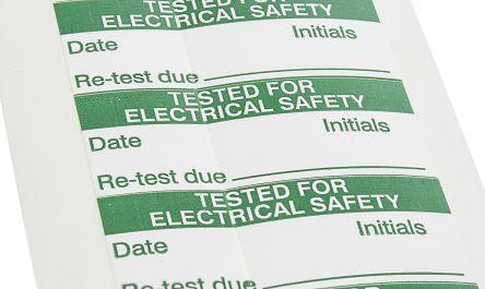 Actual product image RS PRO Label 'TESTED FOR ELECTRICAL SAFETY'