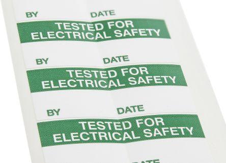 Image du produit RS PRO Etiquette TESTED FOR ELEC SAFETY