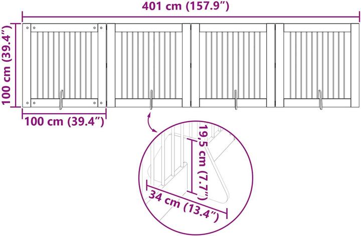 Produktbild vidaXL Haustierbefestigung