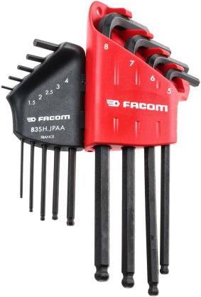 Produktbild Facom 9pc Metric Spherical Head Hex Key Set