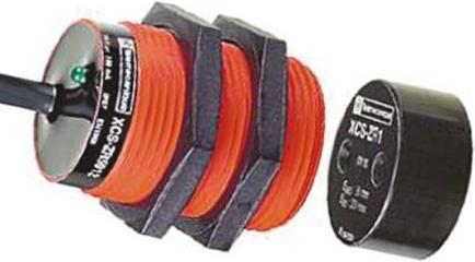 Produktbild TE Sensors Cylindrical safety switch,2m,1NC 1NO