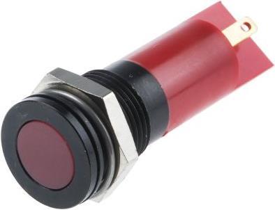 Produktbild RS PRO LED 14mm Chromblende 12Vdc Rot