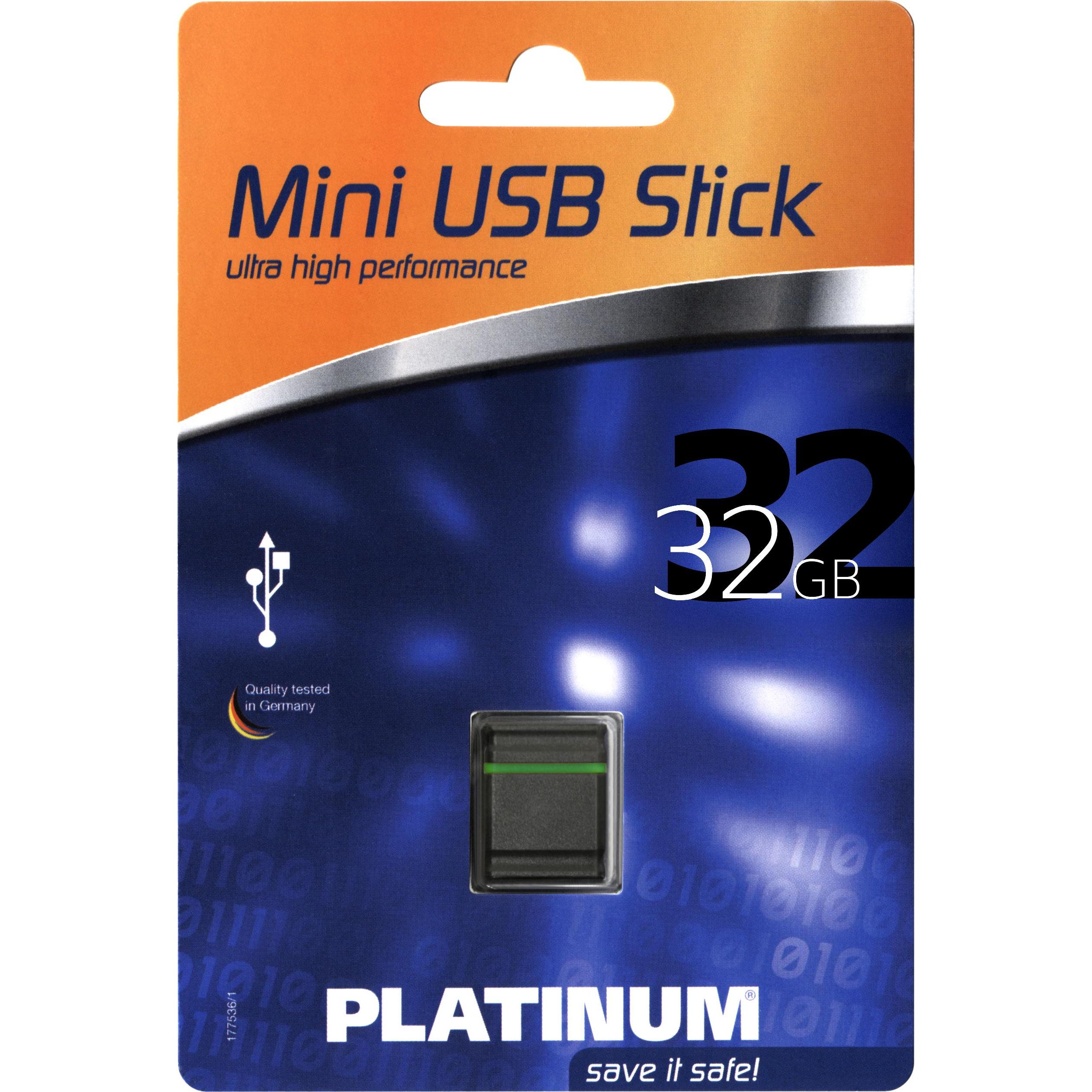 BestMedia Platinum HighSpeed Mini (32 GB, USB 2.0, USB-A), USB Stick, Schwarz