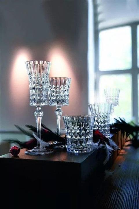 Actual product image Cristal d'Arques Glass Tall 360ml Lady Diamond 6pcs (360 ml, 6 x)