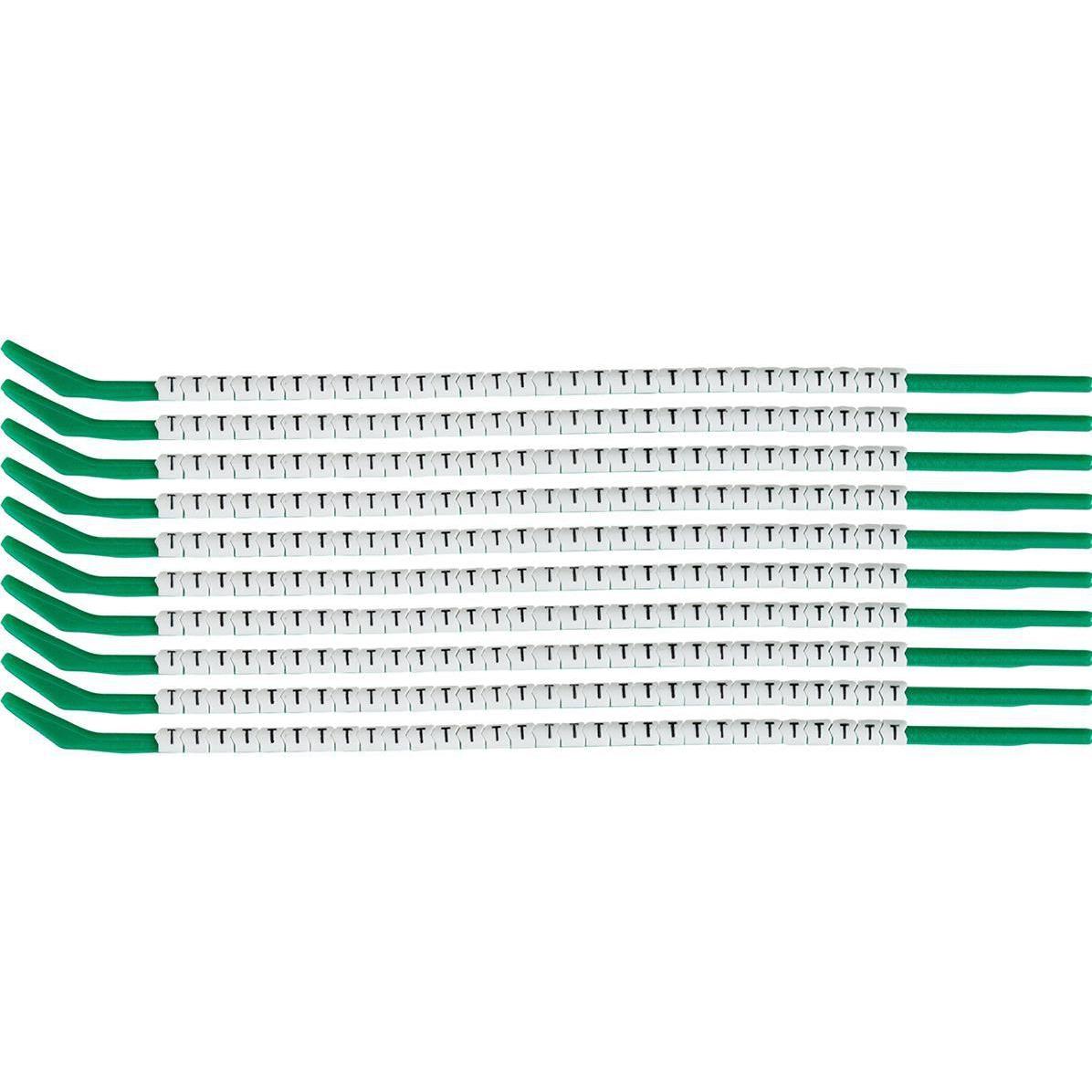 Thumbnail - Brady, Etiketten, SCN-09-T, Clipsleeve Drahtmarkierer, Beschriftung "" T "", für Kabeldurchmesser von 2,5