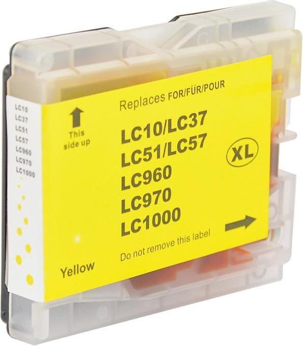 Actual product image Hermex Alternative ink cartridge to Brother LC-1000Y (M)