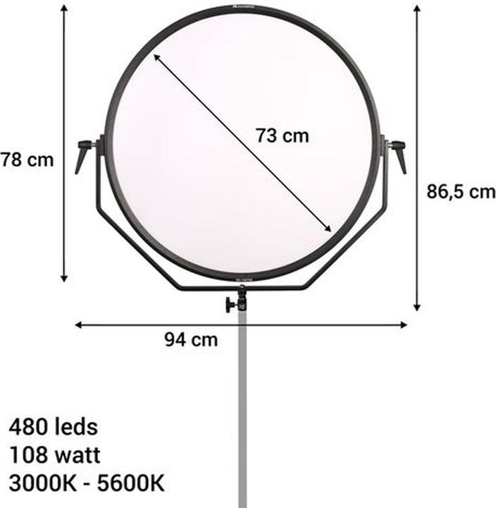 Produktbild Falcon Eyes Bi-Color LED Lampe Sophiez So-108TDX (Studioleuchte, Videoleuchte)
