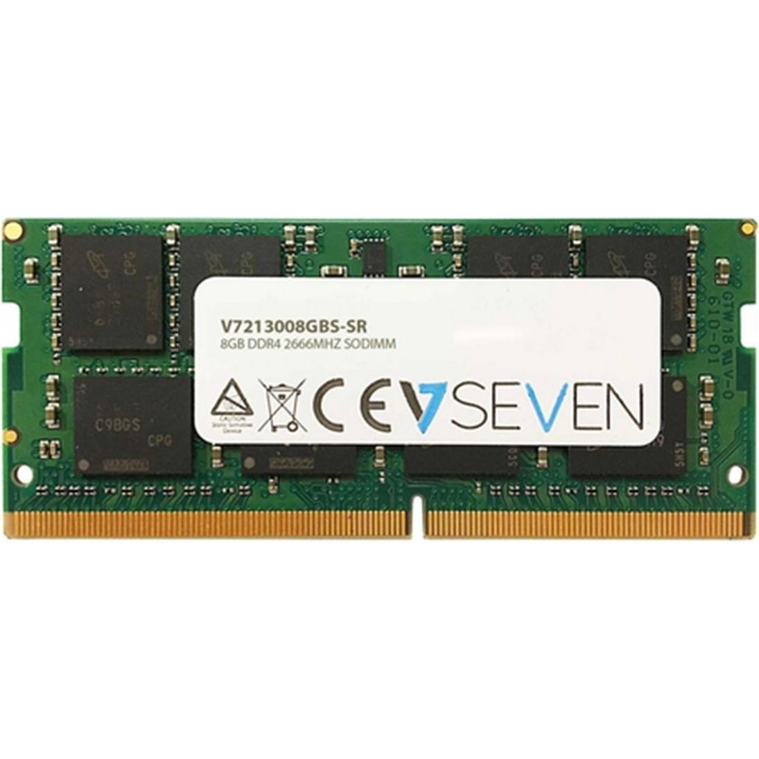 V7 V7213008GBS-SR (1 x 8GB, 2666 MHz, DDR4-RAM, SO-DIMM), RAM, Grün