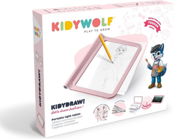 Kidywolf Leuchtende Designtafel rosa