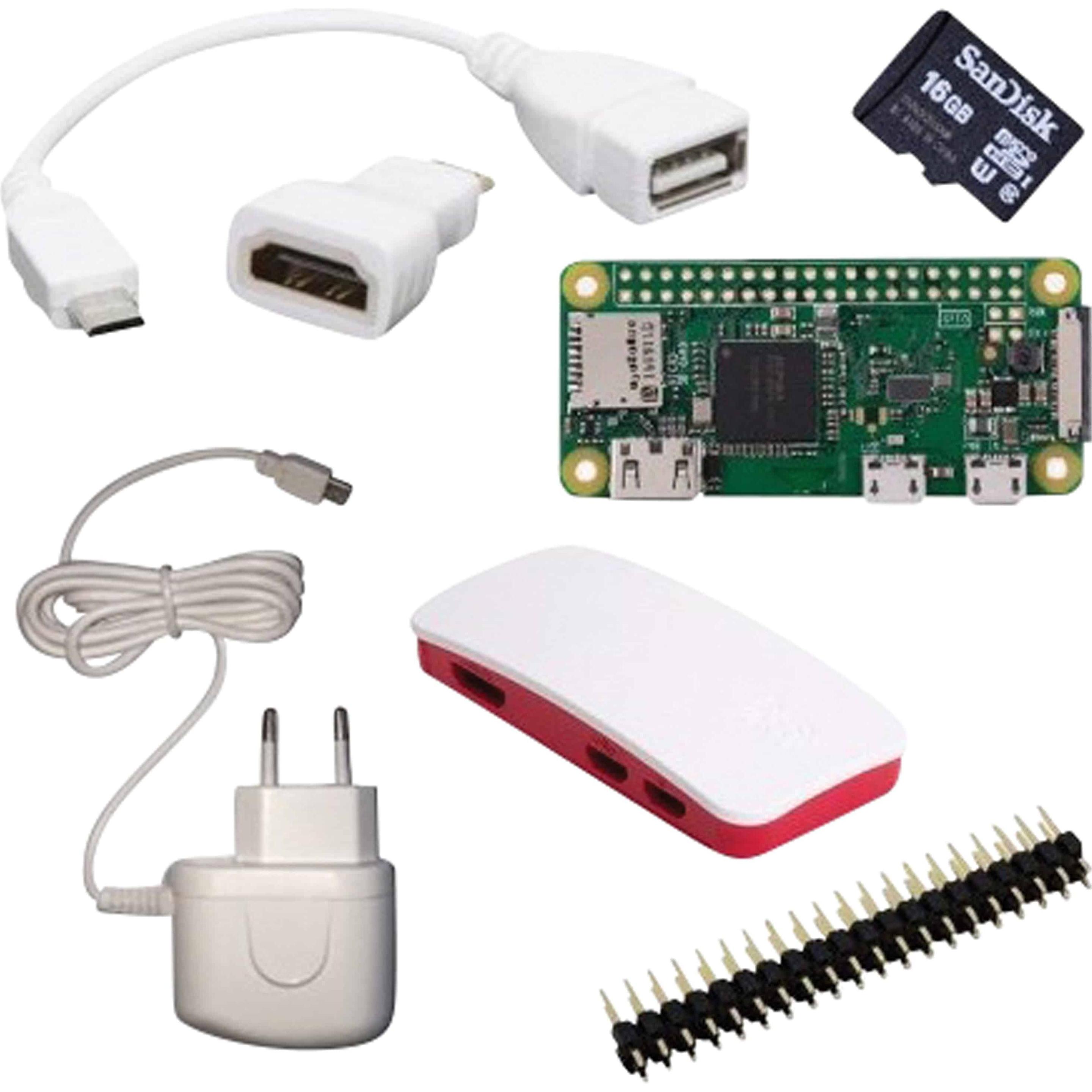 Raspberry Pi Zero W 512 MB 1 x 1.0 GHz, Entwicklungsboard + Kit