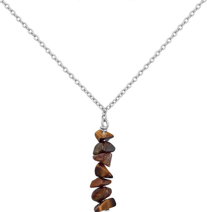 Immagine prodotto Kuzzoi Collana di pietre preziose (Occhio di tigre, Argento 925)
