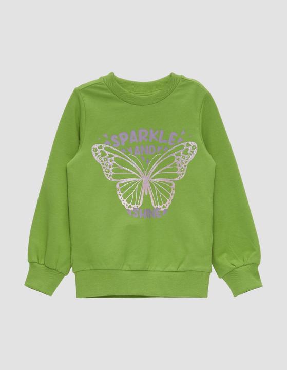 Produktbild s.Oliver Sweatshirt Sweatshirt mit Glitzerprint (98)
