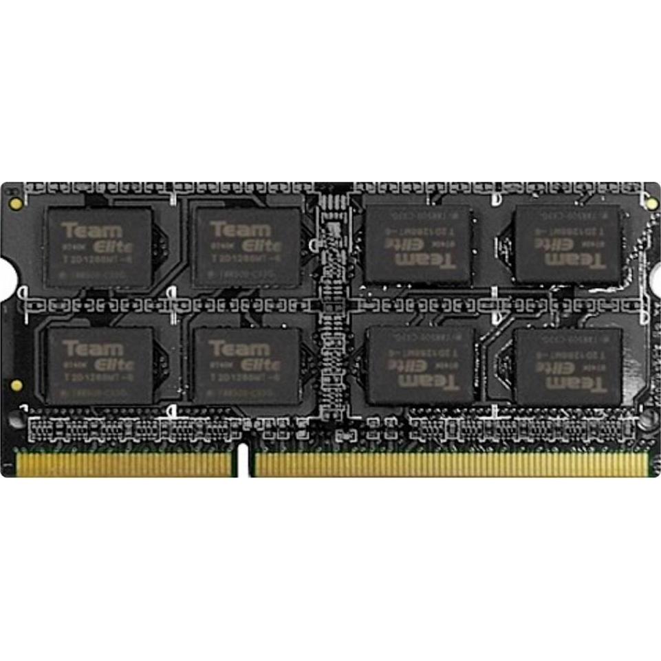 Team Group élite (1 x 8GB, 1600 MHz, DDR3-RAM, SO-DIMM), Memoria RAM, Nero
