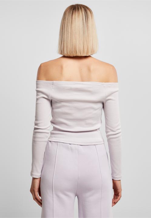Produktbild Urban Classics Ladies Off Shoulder Rib Longsleeve - 16497 (L)