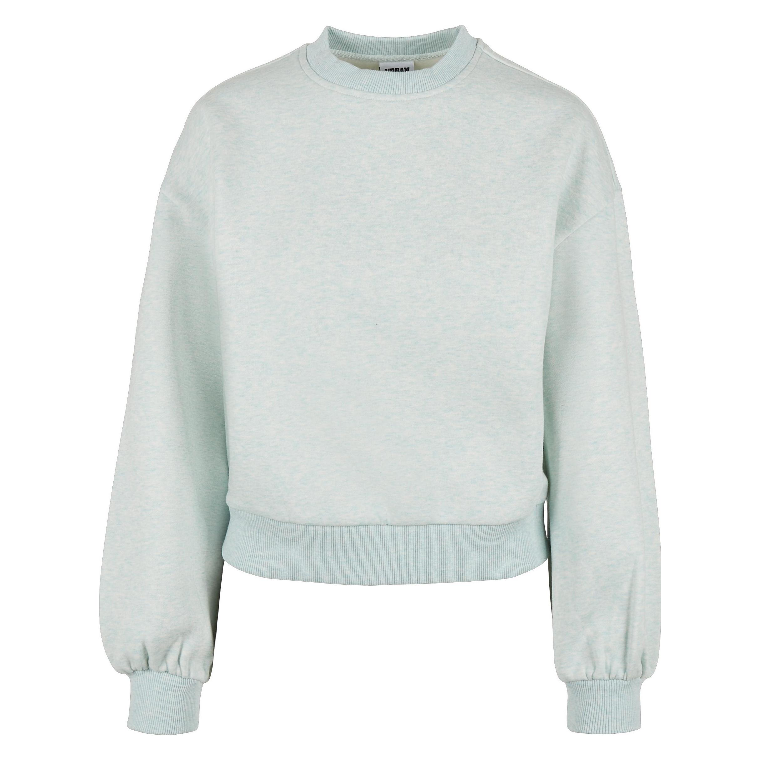 Urban Classics, Damen, Pullover, Ladies Oversized Color Melange Crewneck, Blau, (4XL)