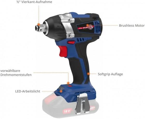Produktbild Güde - Akku Schlagschrauber BSS 18 1/2-0 BL
