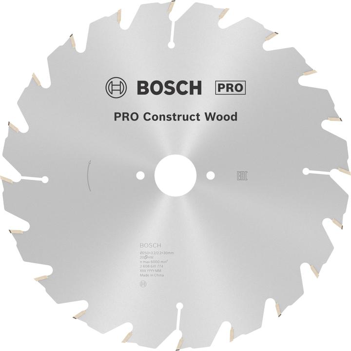 Produktbild Bosch Professional Zubehör PRO Construct Wood Kreissägeblatt, 250 x 3,2 x 30 mm