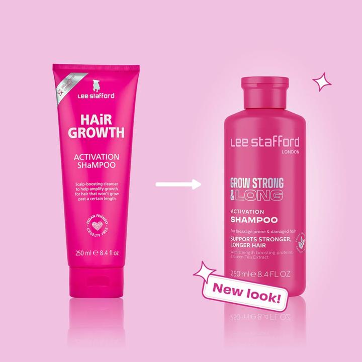 Produktbild Lee Stafford Grow Strong & Long Activation Shampoo 250 ml (250 ml, Flüssiges Shampoo)