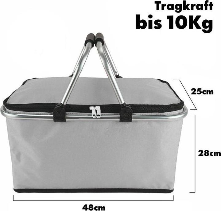 Produktbild Hermex Einkaufskorb Tragekorb Kühlkorb Carrybag Kühltasche Picknickkorb (25 l)