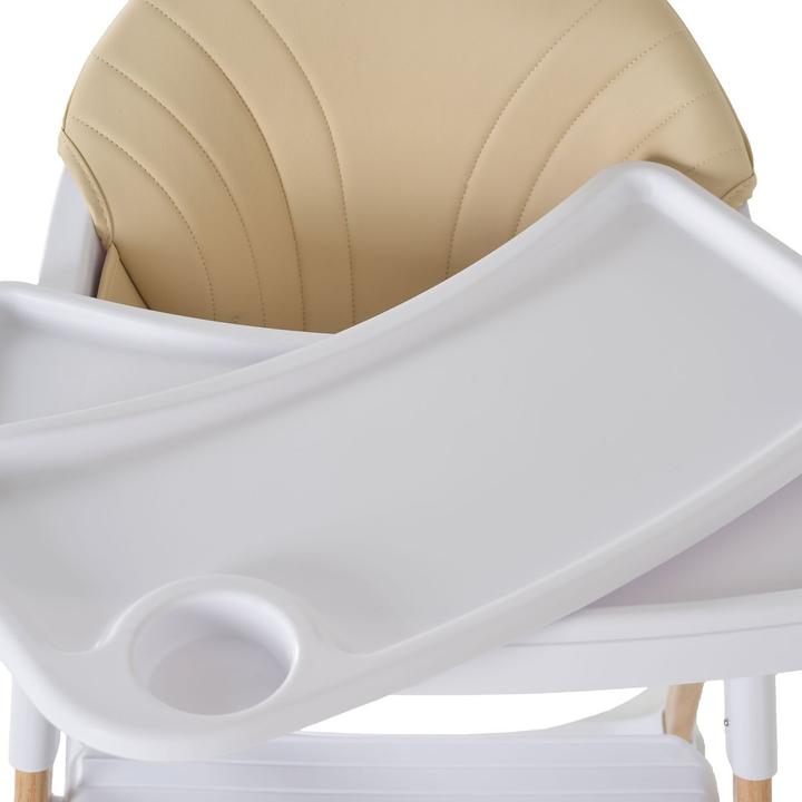Actual product image Cangaroo Hochstuhl Almond Holzoptik (Highchair)