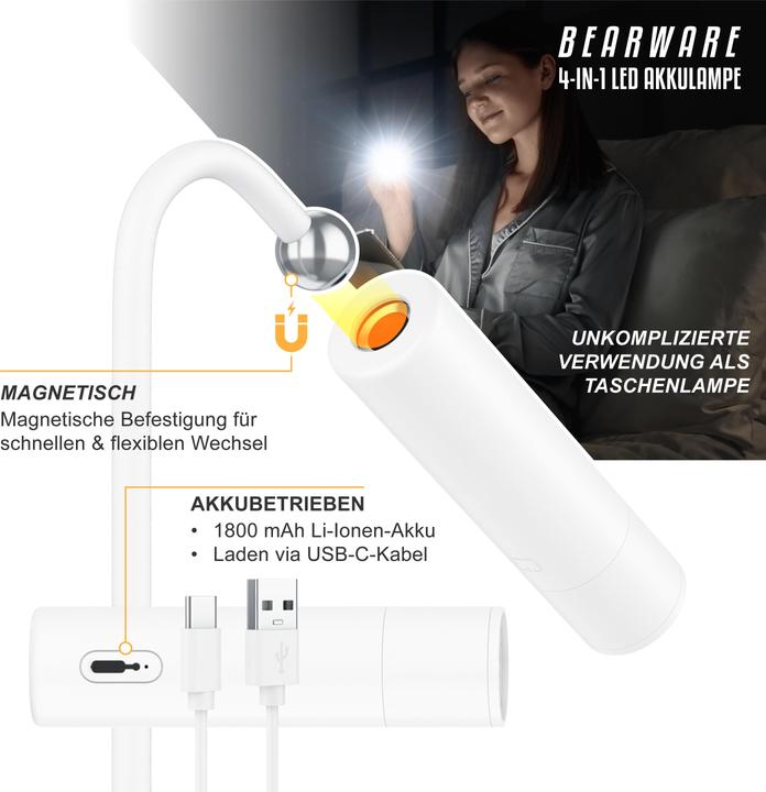 Actual product image Bearware Desk lamp 4in1