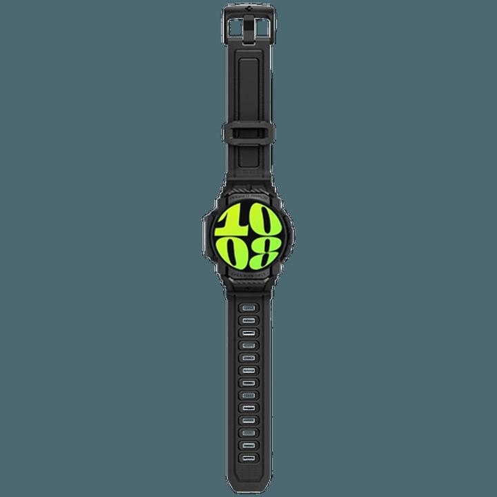 Actual product image Spigen Rugged Armor Pro Galaxy Watch 7 (44mm) Case + Band Matte Black