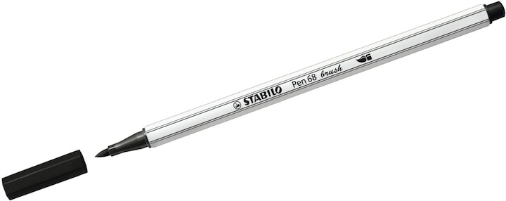 Actual product image STABILO Pen 68 brush Premium felt-tip pen (Black, 1 x)