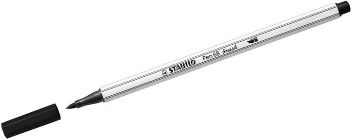 Produktbild STABILO Pen 68 brush Premium-Filzstift (Schwarz, 1 x)