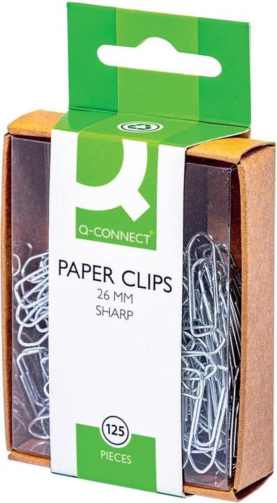 Q-Connect Paperclips 26 mm 125 pieces (1x)