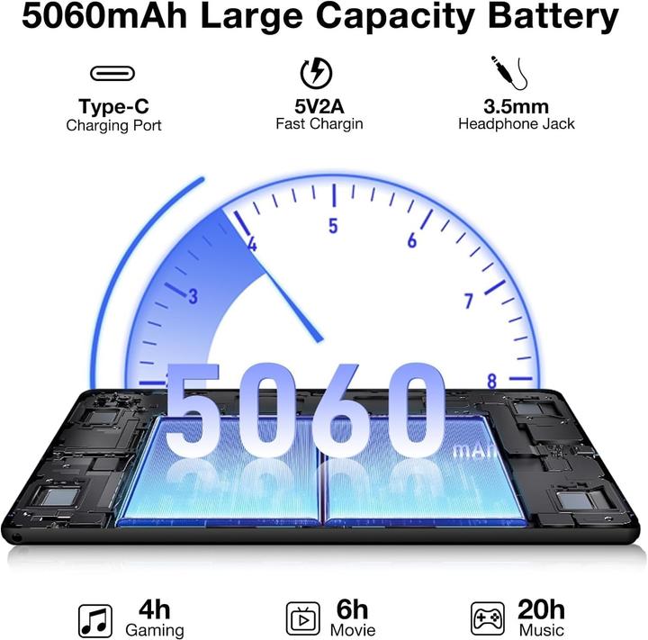 Immagine prodotto Doogee U10 (Solo WiFi, 10.10", 128 GB, Verde, Verde)