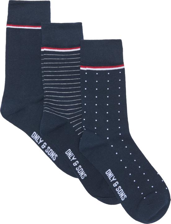 Produktbild Only & Sons Onsbasic Cotton Sock 3 Pack Noos (3er Pack, 43 - 46)
