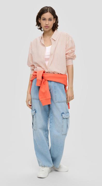 Produktbild S.Oliver Bluse Longbluse mit Streifen (42)