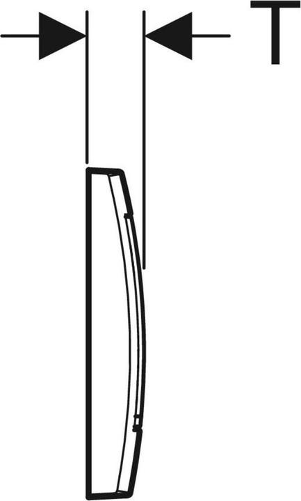 Produktbild Geberit Betätigungsplatte Twinline 30