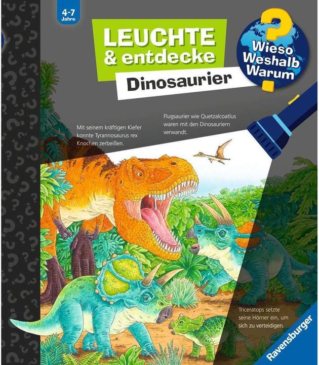 Immagine prodotto Ravensburger Wieso? Weshalb? Warum? Leuchte und entdecke: Dinosaurier (Tedesco, Sebastiano Cenone, Susanne Gernhäuser, 2023)