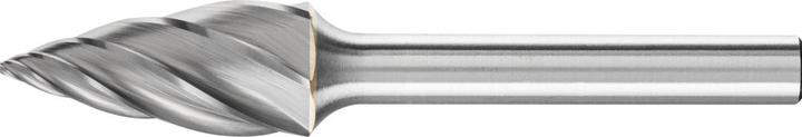 Productafbeelding Pferd Hardmetalen bovenfrees ALU spitse bocht SPG Ø 12x25mm schacht Ø 6mm voor aluminium/NE metaal
