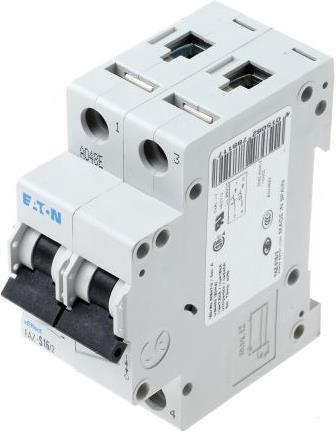 Image du produit Eaton Disjoncteur 16a Bipolaire Courbe S 10 Ka