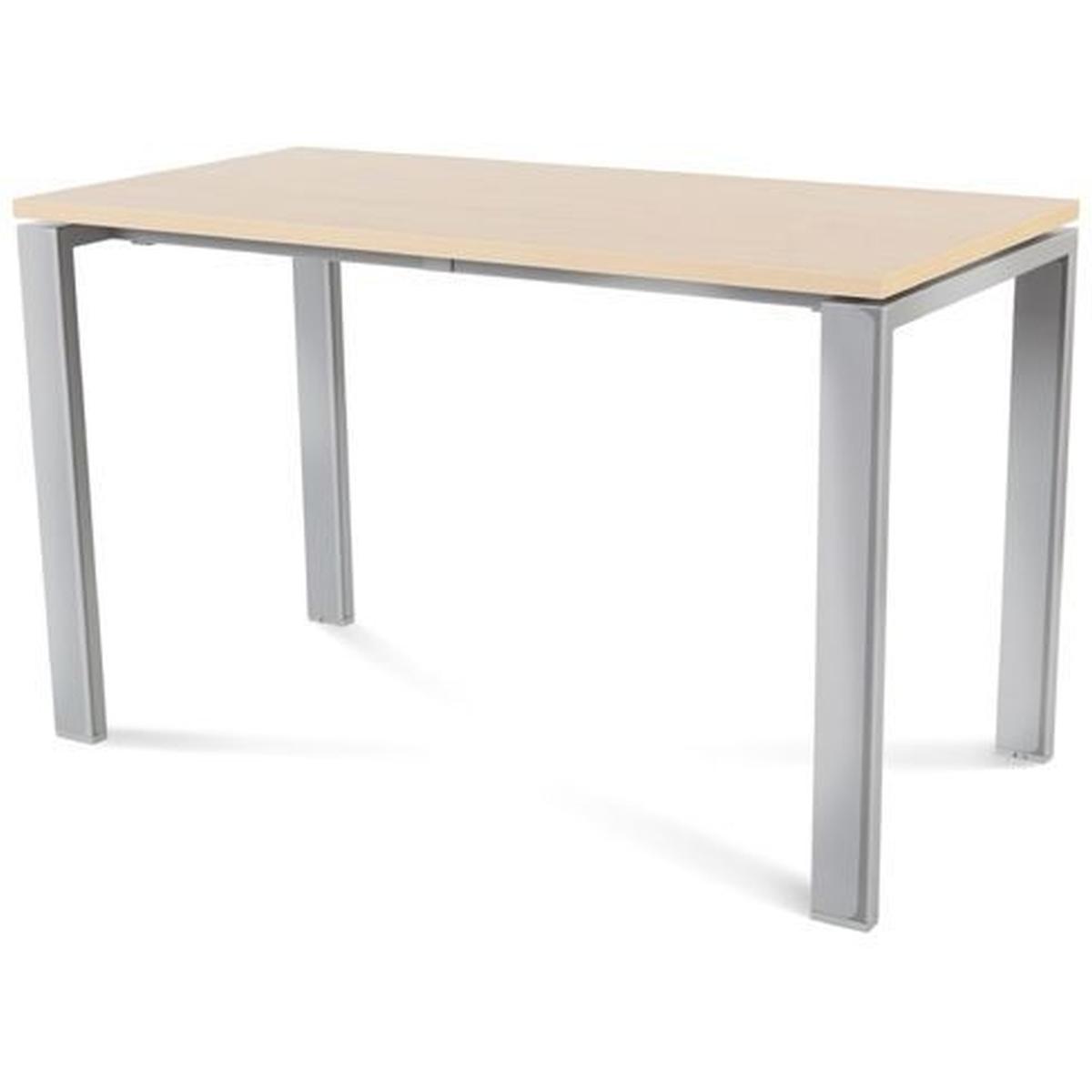 Rocada, Schreibtisch, Schreibtisch Total BxTxH 120x60x73cm Gestell verchromt Platte Melamin buche (120 x 60 x 73 cm)