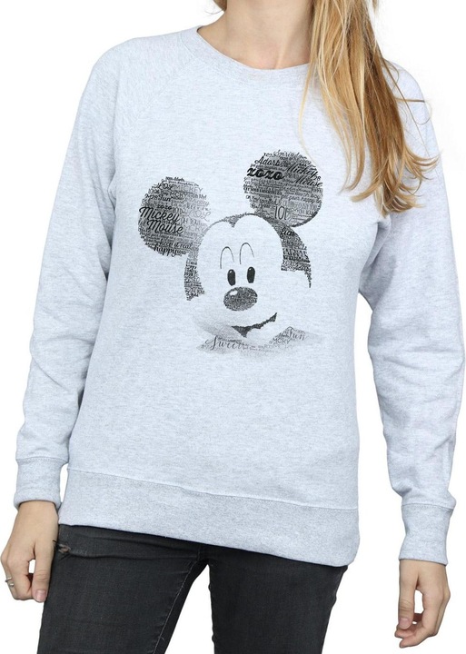 Immagine prodotto Disney Mickey Mouse Text Face Felpa Donna (S)
