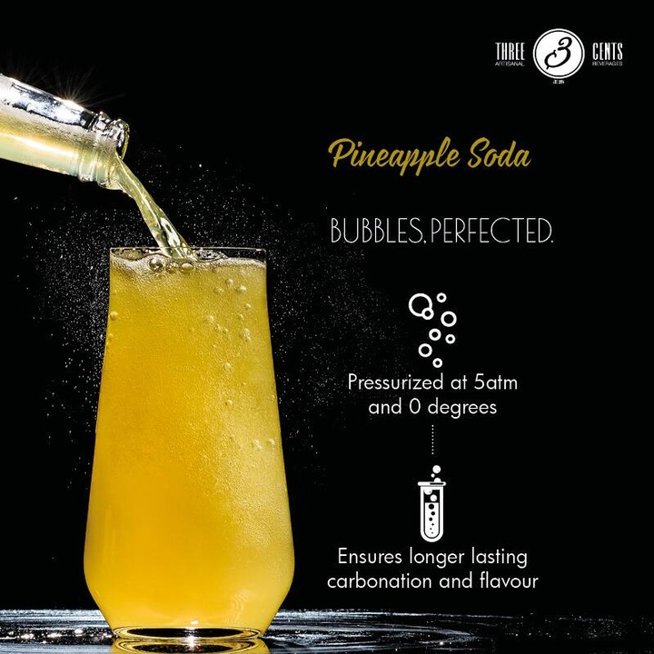 Produktbild Three Cents Pineapple Soda (6 x 20 cl)