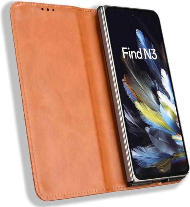 Immagine prodotto Cover-Discount OnePlus Open - Custodia Stand Flip Cover marrone (OnePlus Open)